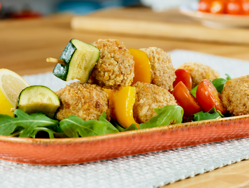 Traffic light kebabs