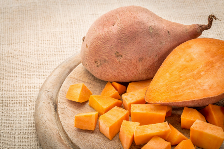 raw sweet potato