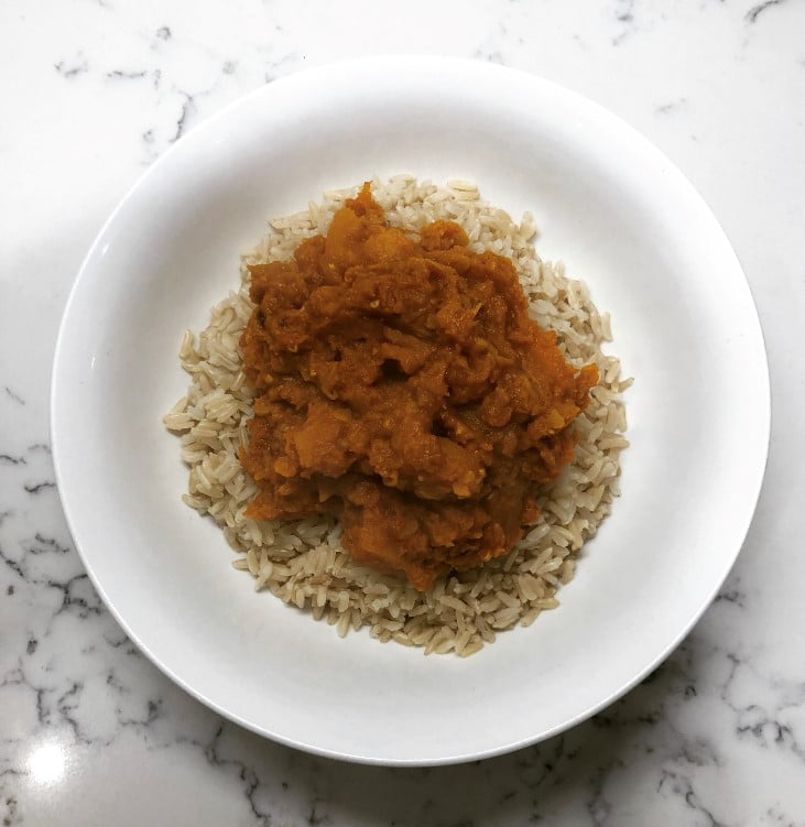 Lentil and Butternut Squash Dahl