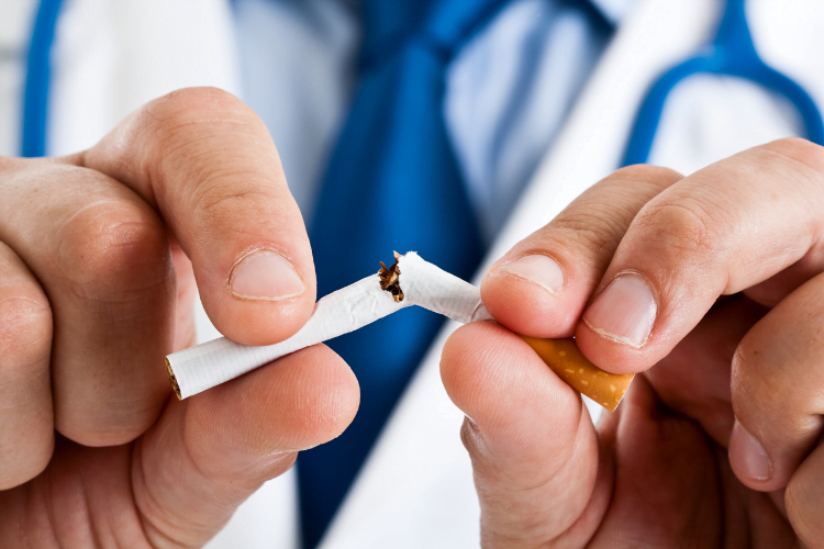 cigarette broken in half