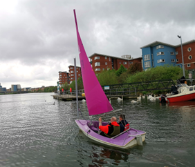 Innovate trust 2 Innovate trust project participants on a sail boat