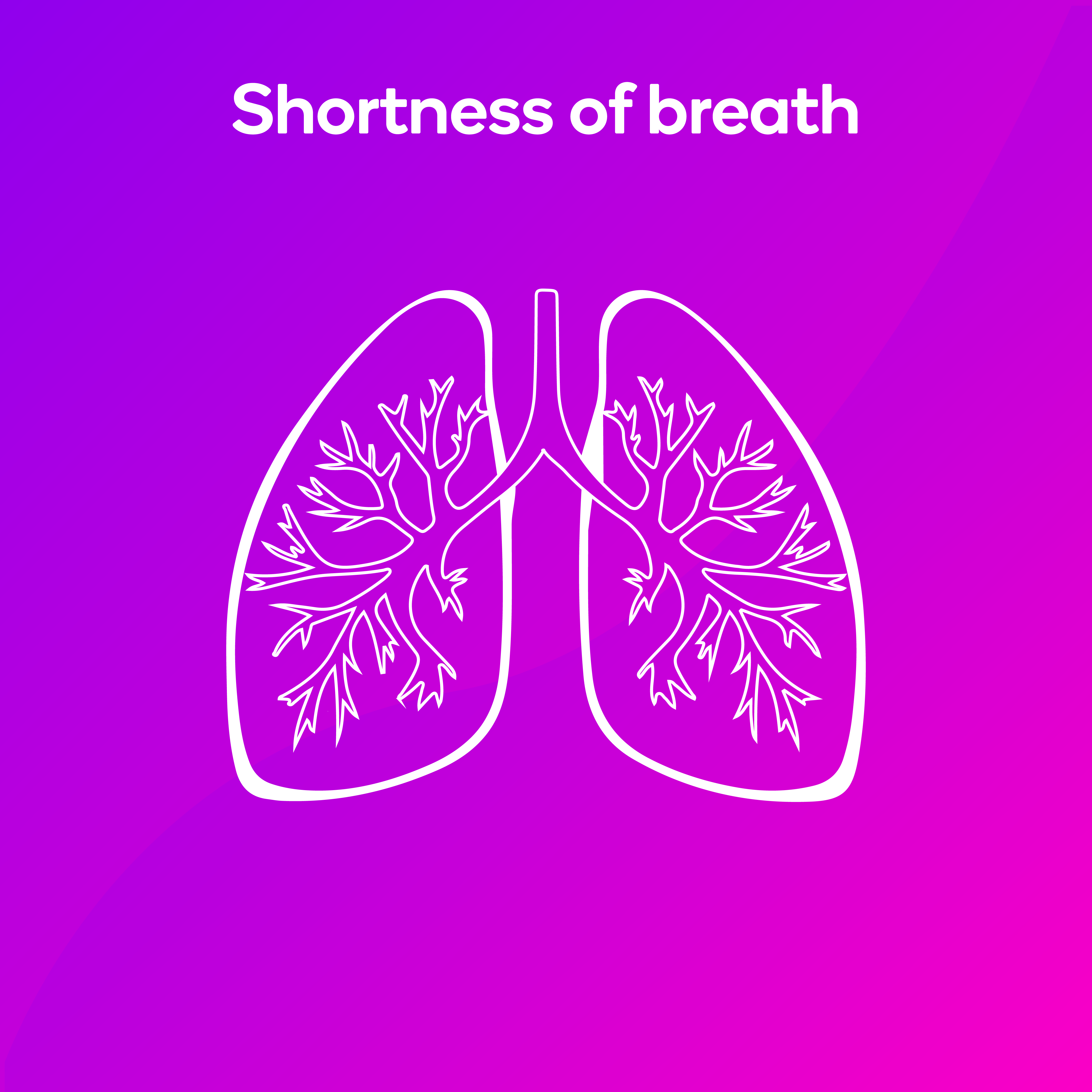 Symptoms - Shortness of breath Shortness of breath