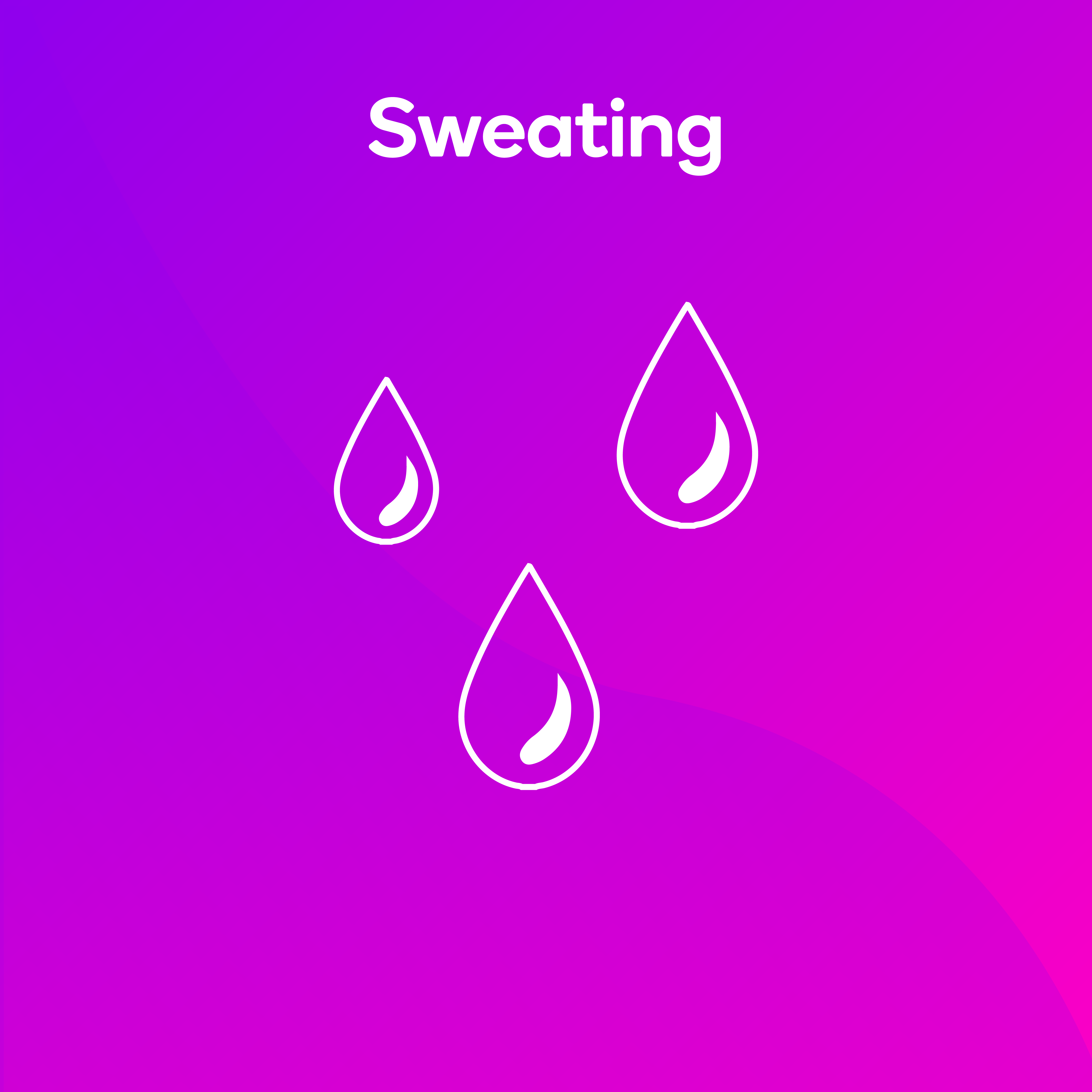 Symptoms - Sweating Sweating