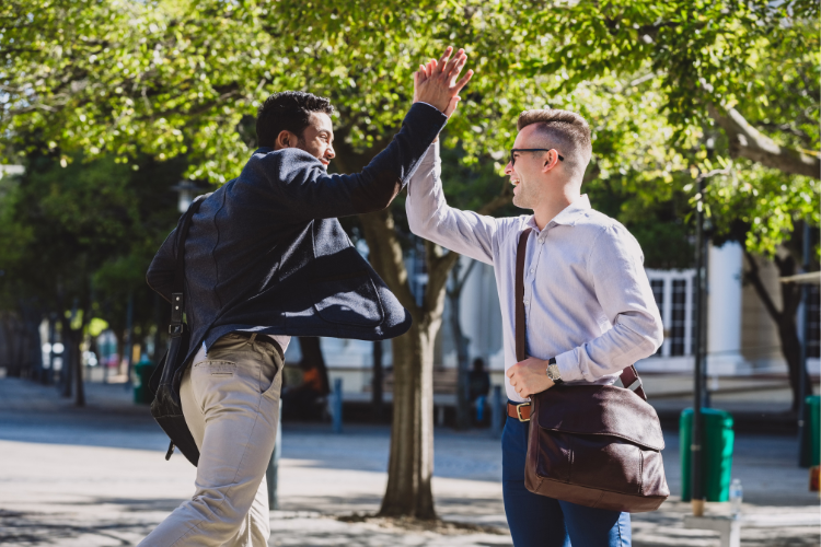 high five