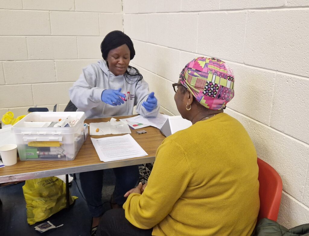 Community healthy eating event in Leeds