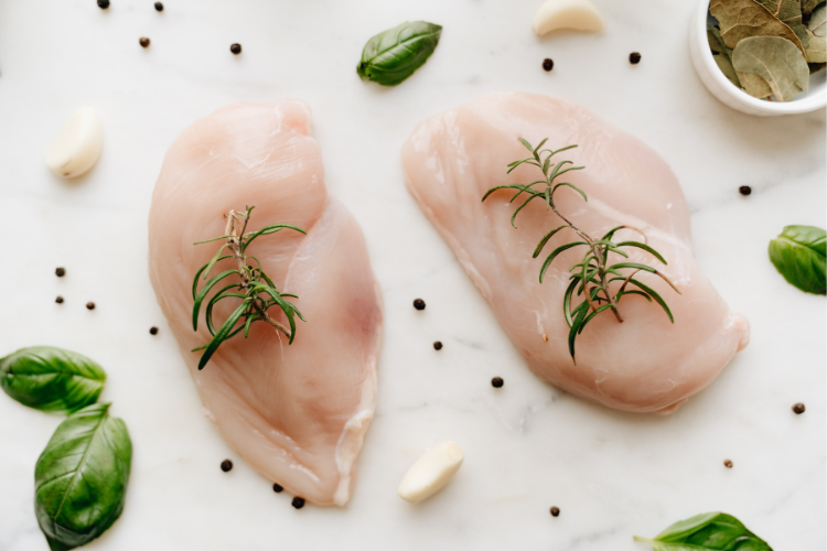 Soups 4 raw chicken breast and herbs