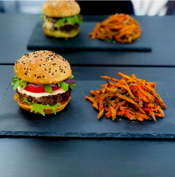 Lighter beef burgers