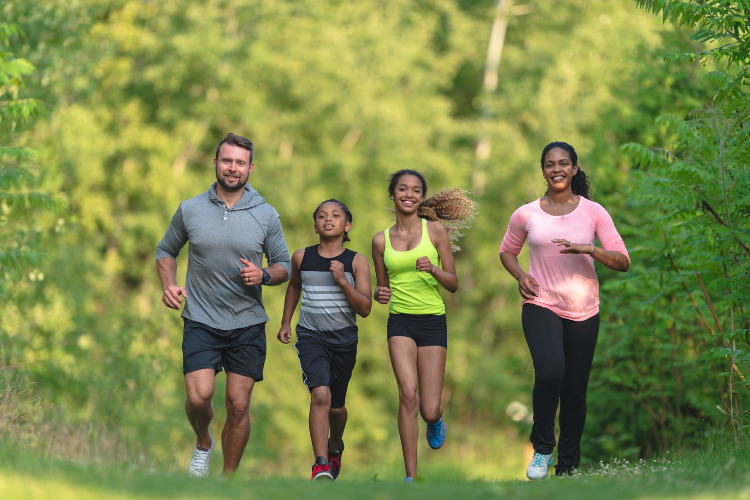 Basics 2 a-family-running-together