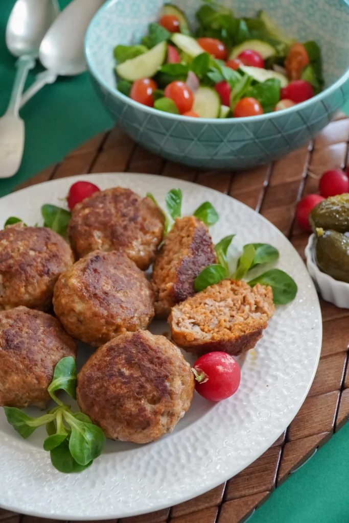 Turkey Meatballs with Roasted Vegetables