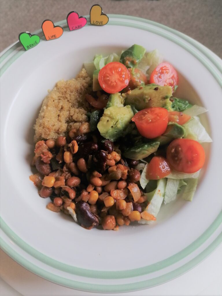 Vegan Quinoa Burrito Bowl