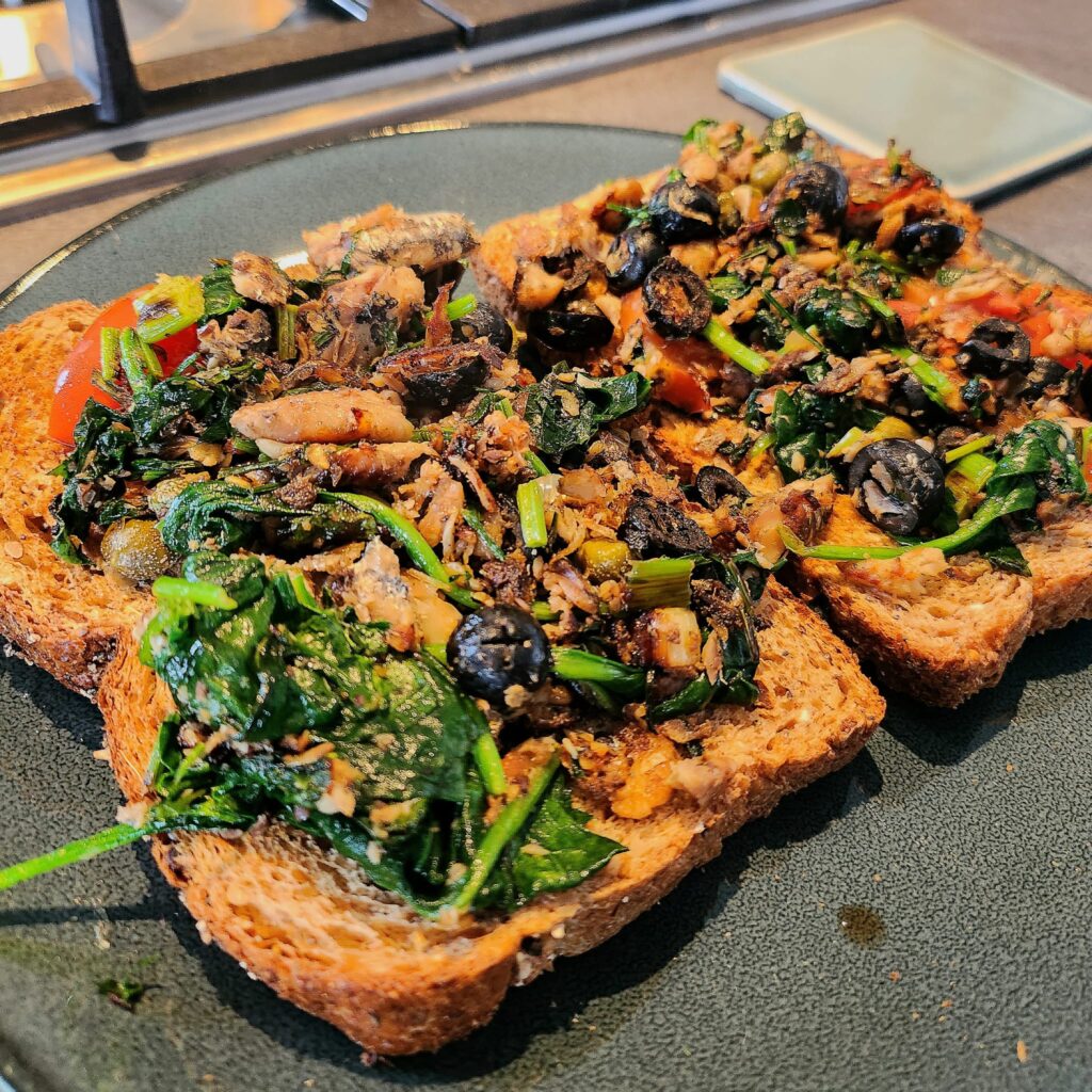 sardines on toast