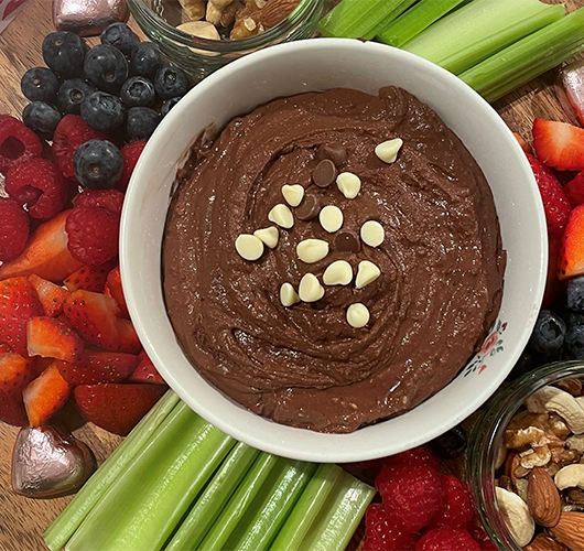 Chocolate Hummus Platter