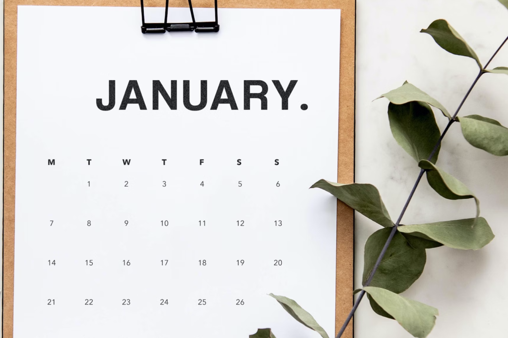 January calendar