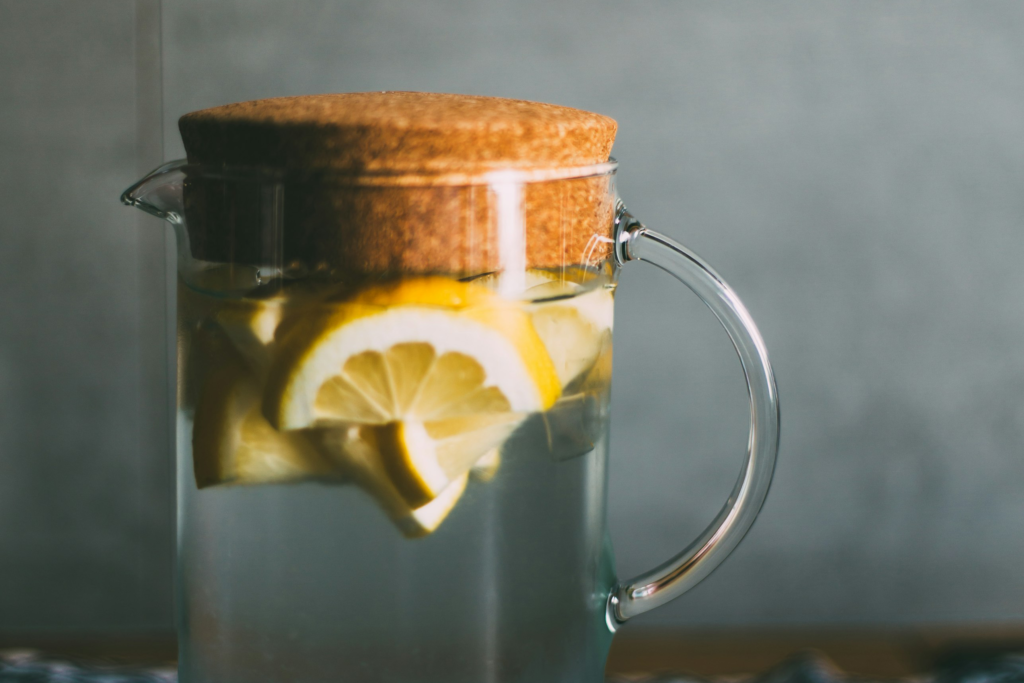 lemon and water