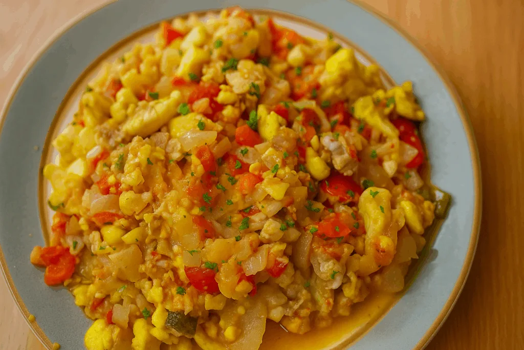 Modified Caribbean Ackee and Saltfish