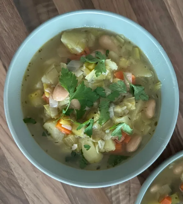 One-Pot Potato Leek & Bean Broth