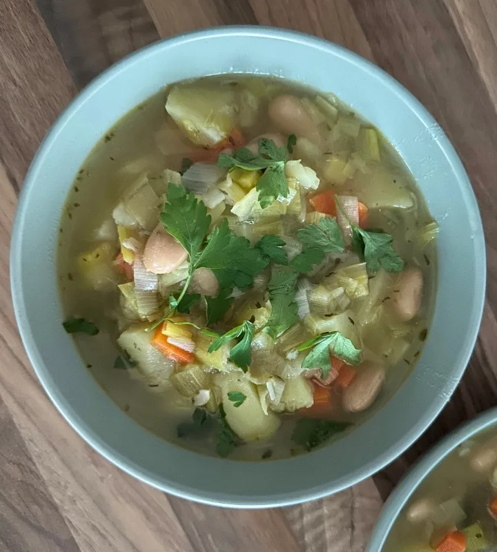 One-Pot Potato Leek & Bean Broth