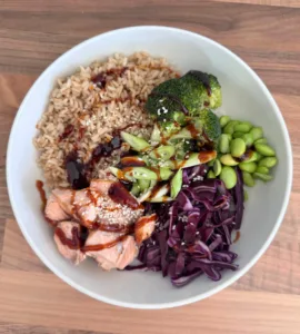 Teriyaki Salmon Protein Bowl